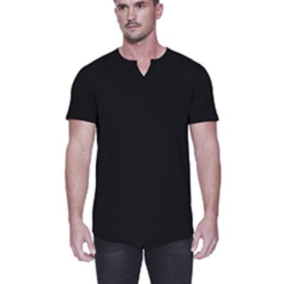 Men's Cotton/Modal Slit V-Neck Thumbnail