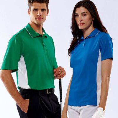UltraClub&reg; Ladies’ Cool & Dry Sport 2-Tone Polo Thumbnail