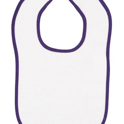 Infant Contrast Trim Terry Bib Thumbnail
